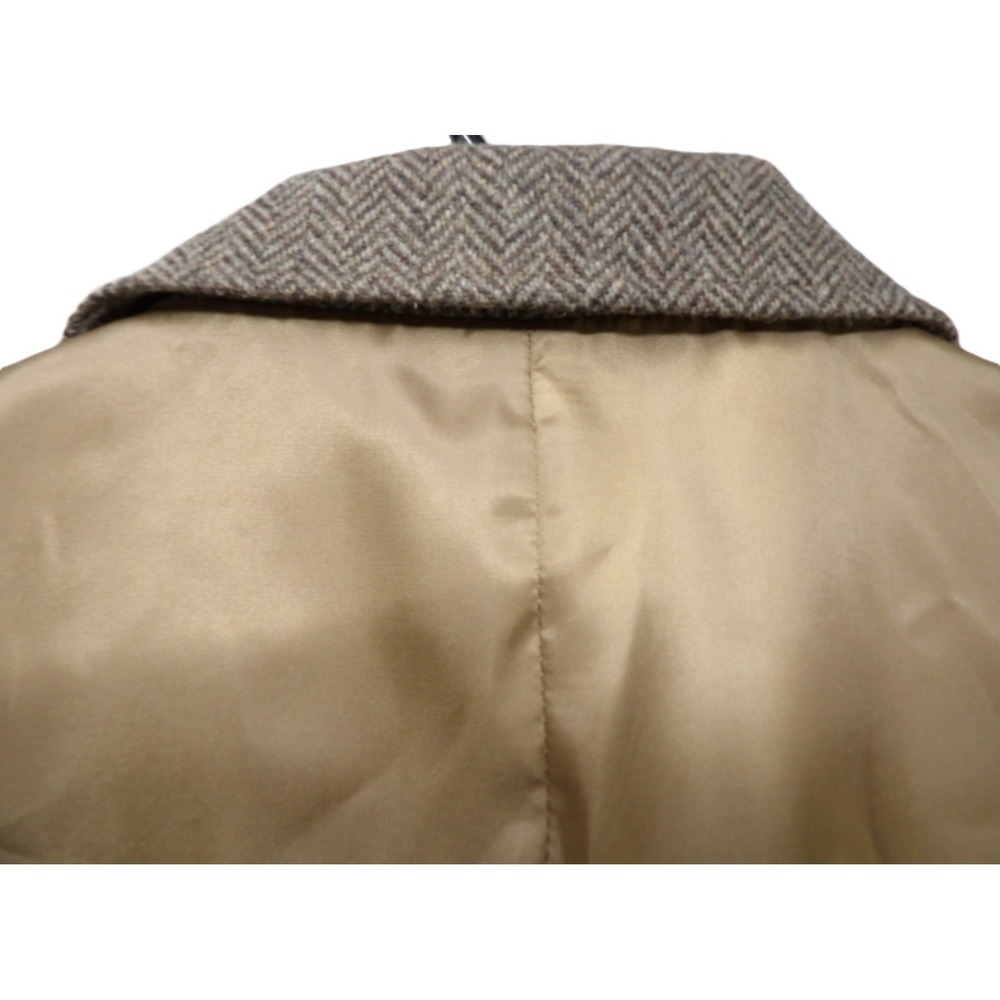 Trevero Wool Blend Herringbone Tweed Vest Men XL Brown Button Sport Coat Formal - Picture 12 of 16